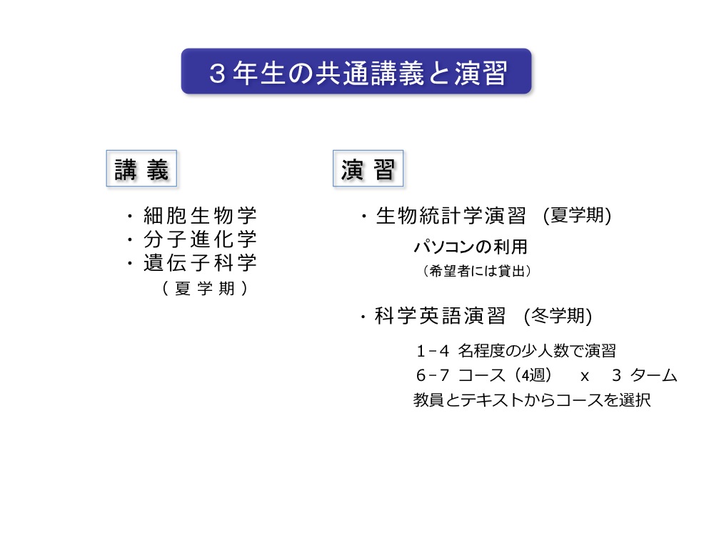 日本东京大学生物学科的专业设置是怎样的？