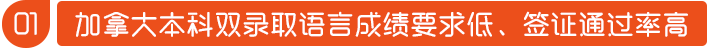 加拿大本科双录取语言成绩要求低、签证通过率高